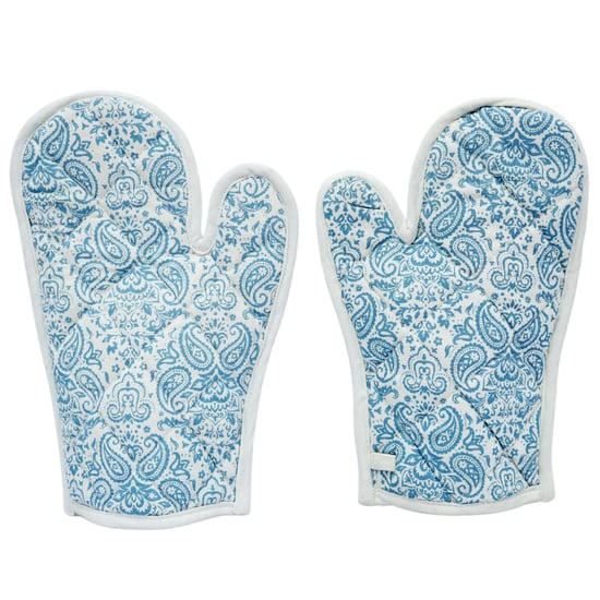 SWAYAM HTG Set of 2 Paisley Print Cotton Gloves
