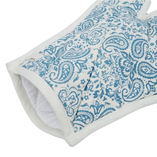 SWAYAM HTG Set of 2 Paisley Print Cotton Gloves