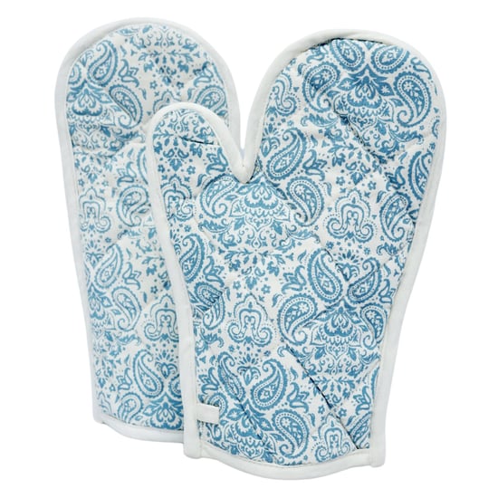 SWAYAM HTG Set of 2 Paisley Print Cotton Gloves