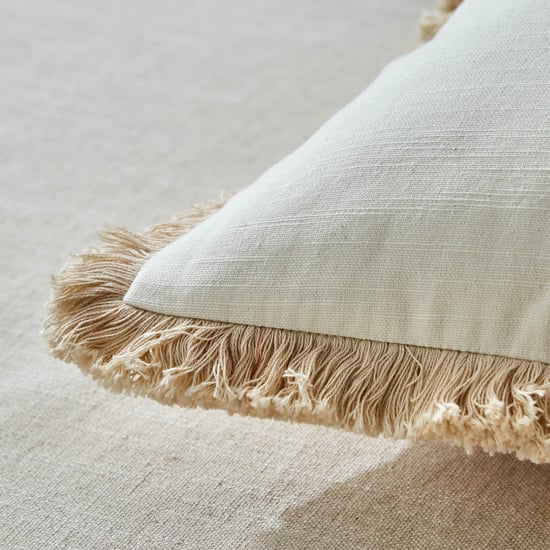 Ashville Palm Embroidered Cushion Cover - 40x40cm