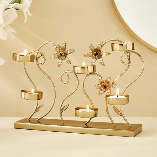 Windflower Fabio Metal Multi T-Light Holder