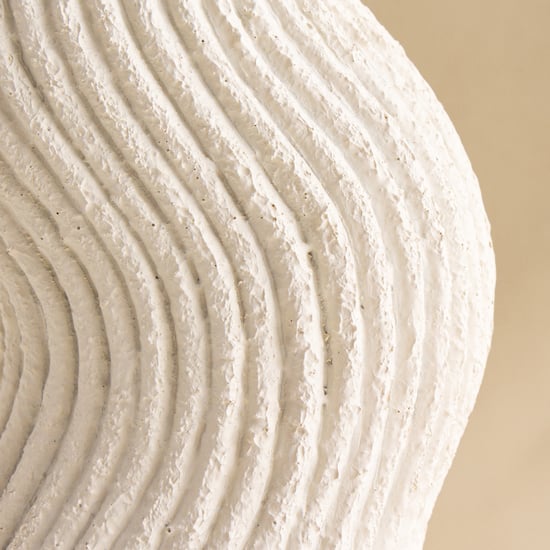 Acroma Est Huey Polyresin Ribbed Table Accent