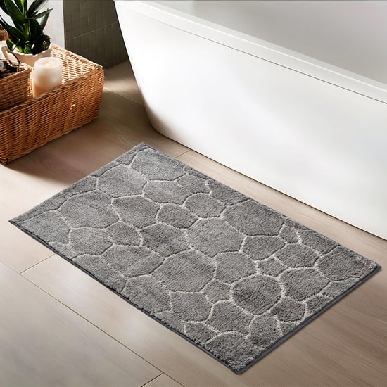 Berlin Pebble Print Anti-Slip Bath Mat - 75x50cm