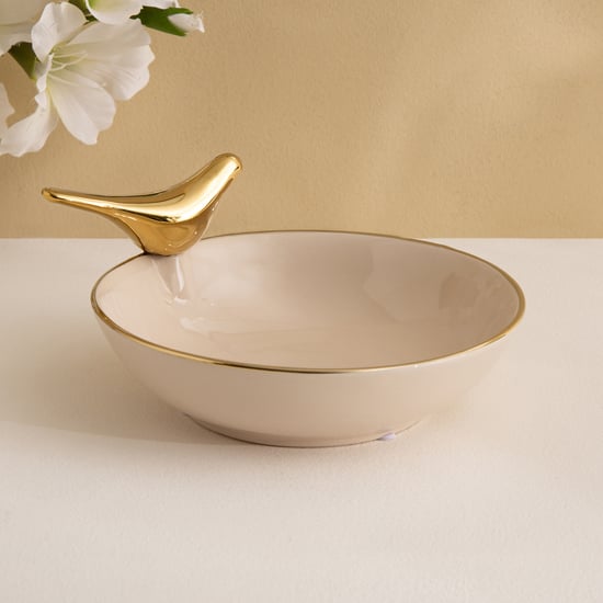 Canova Opt Aviora Ceramic Bird Decorative Bowl