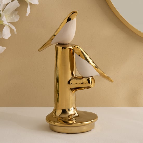 Canova Opt Aviora Ceramic Birds on a Branch Figurine