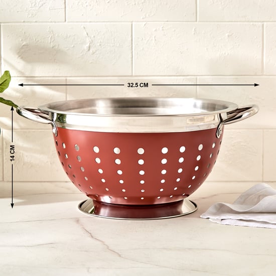 Terra Tales Levon Stainless Steel Colander with Handle