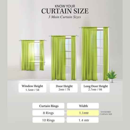 CORTINA Set of 2 Printed Light Filtering Door Curtains
