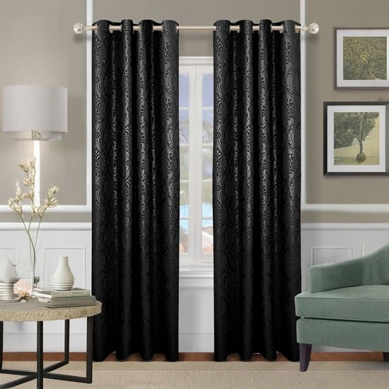 CORTINA Set of 2 Printed Light Filtering Door Curtains