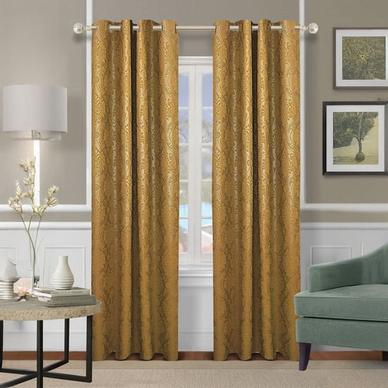 CORTINA Set of 2 Printed Light Filtering Door Curtains