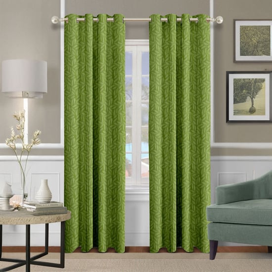 CORTINA Set of 2 Printed Light Filtering Door Curtains