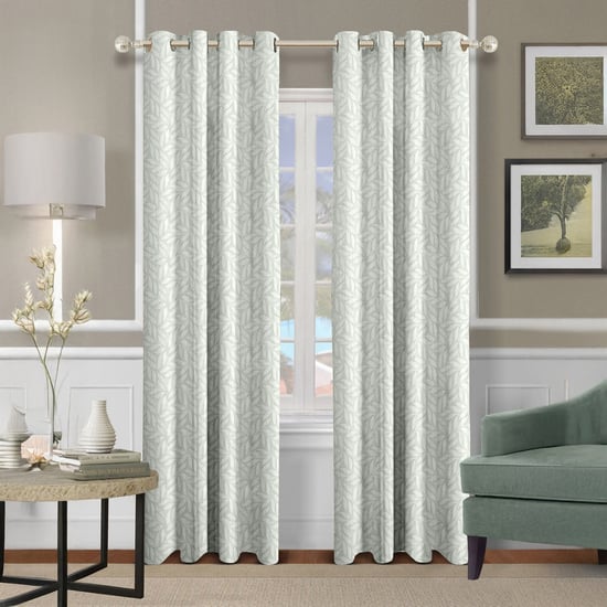 CORTINA Set of 2 Printed Light Filtering Door Curtains