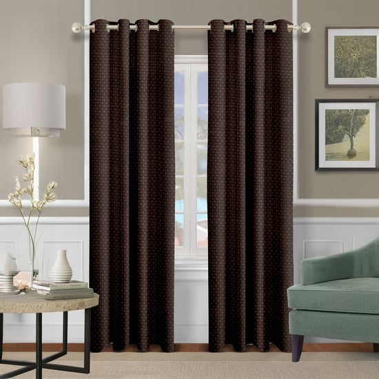 CORTINA Set of 2 Printed Light Filtering Door Curtains