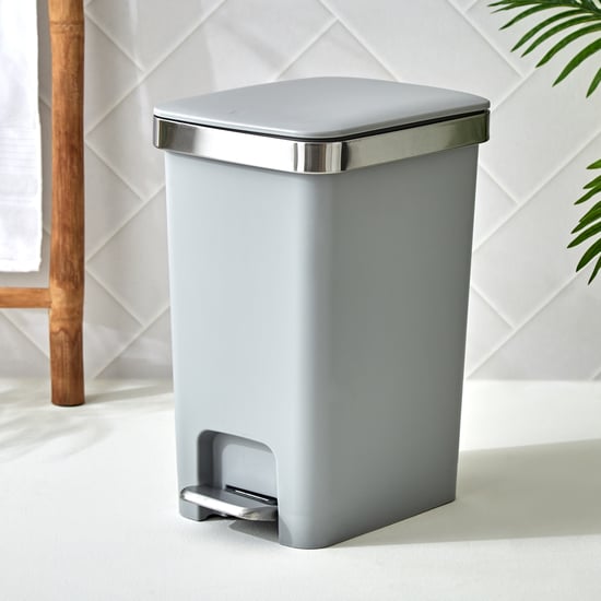 Sedona Nicole Polypropylene Pedal and Push Waste Bin - 15L