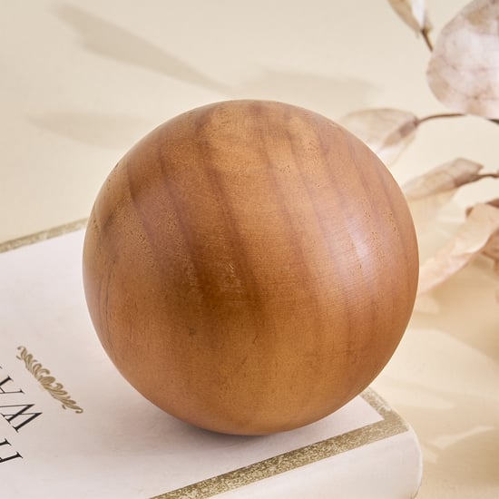 Driftwood Wooden Ball Table Accent