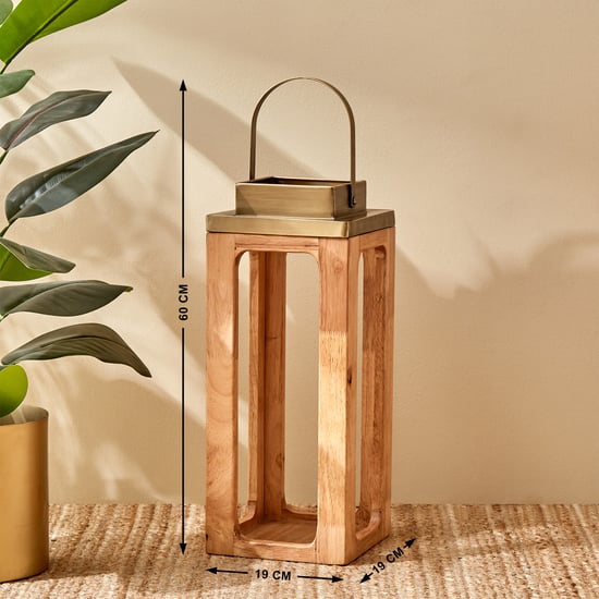 Driftwood Wooden Lantern - Large