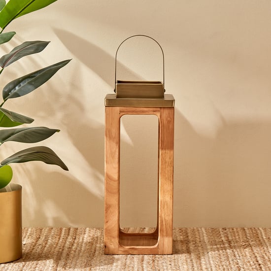 Driftwood Wooden Lantern - Large