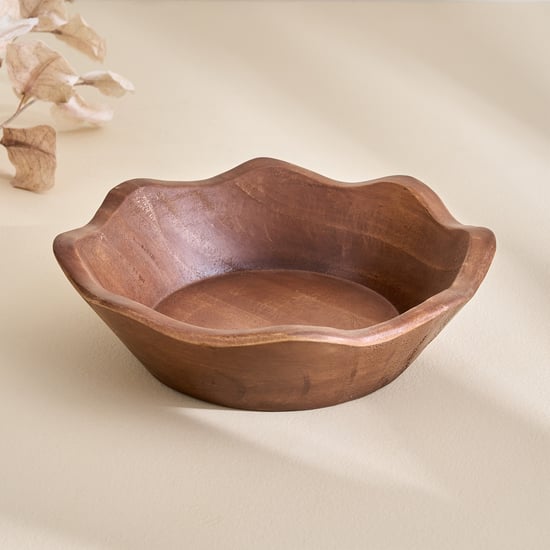 Fawn Wooden Decorative Bowl