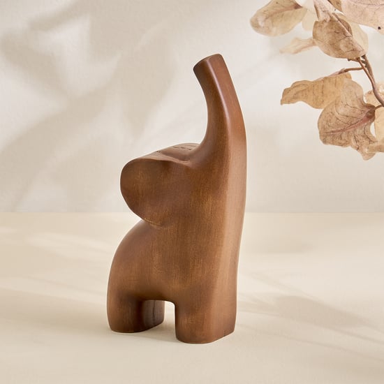 Driftwood Wooden Elephant Figurine