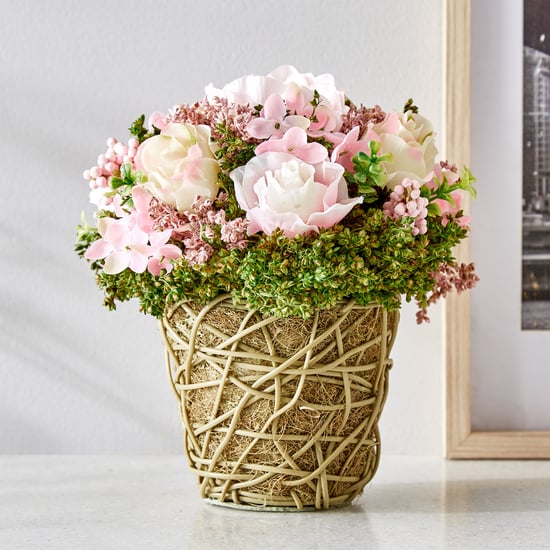 Gloria Floret Natural Dried Flowers with Basket
