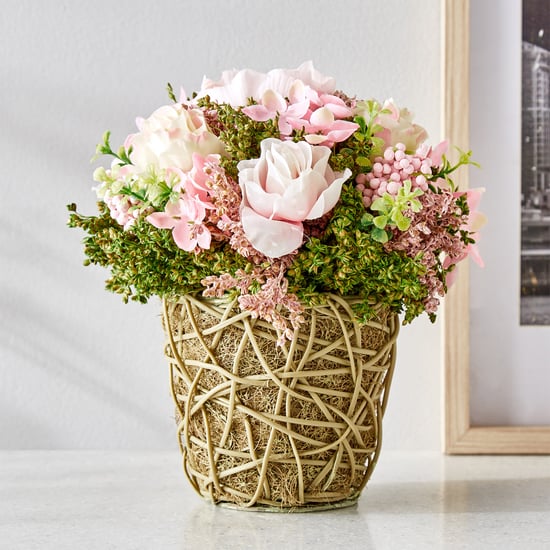 Gloria Floret Natural Dried Flowers with Basket
