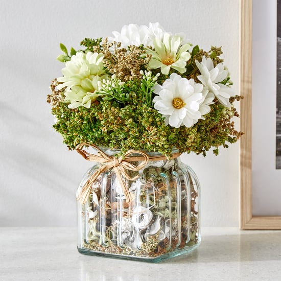 Gloria Floret Natural Dried Flowers in Glass Jar