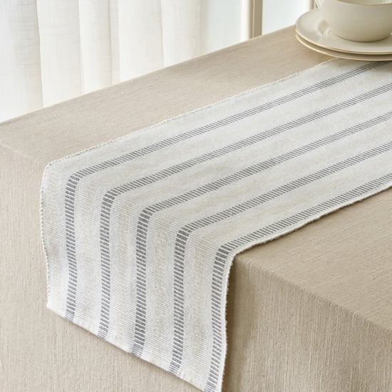 Drake Ecliptic Saga Monochrome Cotton Ribbed Table Runner