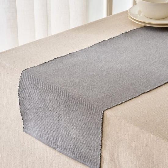 Drake Ecliptic Saga Monochrome Cotton Ribbed Table Runner
