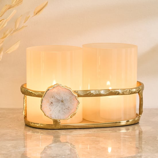 Eternity Vogue Gwen Glass and Metal Votive Candle Holder