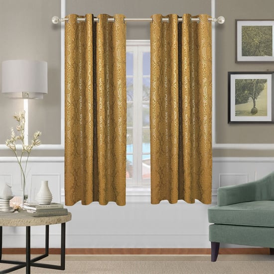 CORTINA Set of 2 Printed Light Filtering Window Curtains