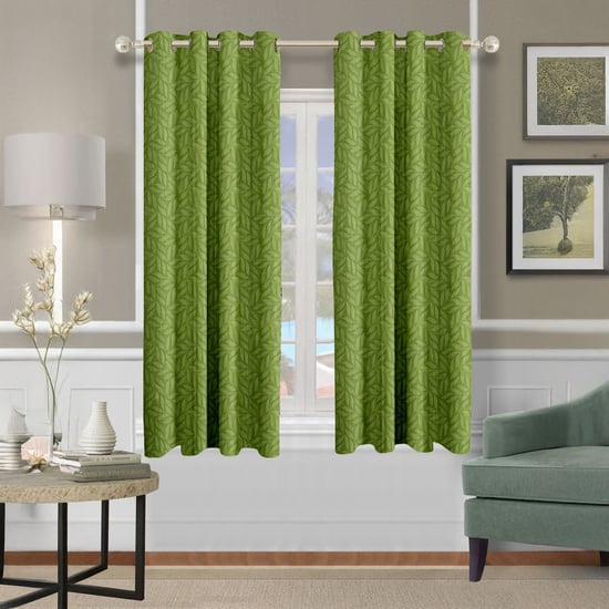 CORTINA Set of 2 Printed Light Filtering Window Curtains