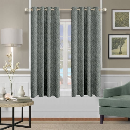 CORTINA Set of 2 Printed Light Filtering Window Curtains
