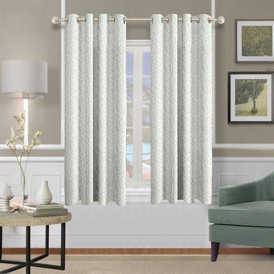 CORTINA Set of 2 Printed Light Filtering Window Curtains