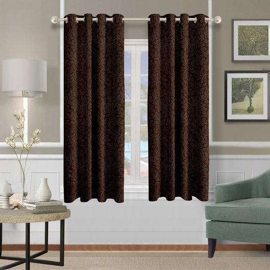 CORTINA Set of 2 Printed Light Filtering Window Curtains