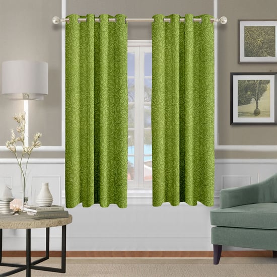 CORTINA Set of 2 Printed Light Filtering Window Curtains