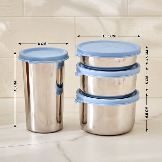 Korobka Taze 4Pcs Stainless Steel Lunch Box with Bag