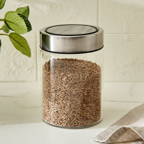 Palestine Lumina Borosilicate Glass Jar with Lid - 460ml