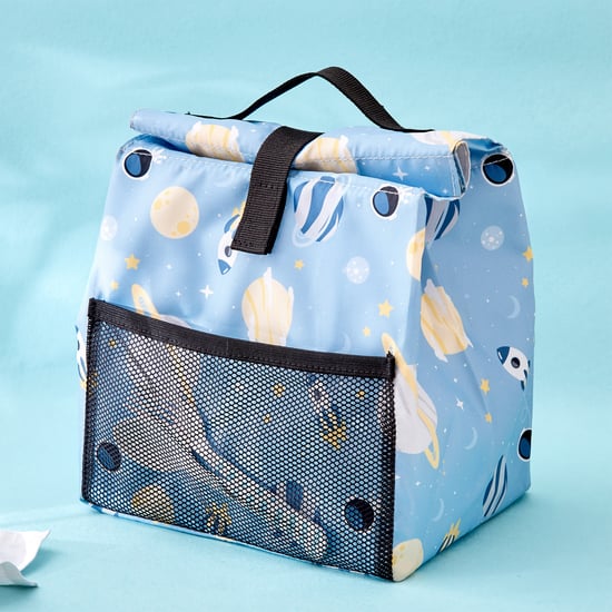 Back To School Feast Fabric Space Print Lunch Bag