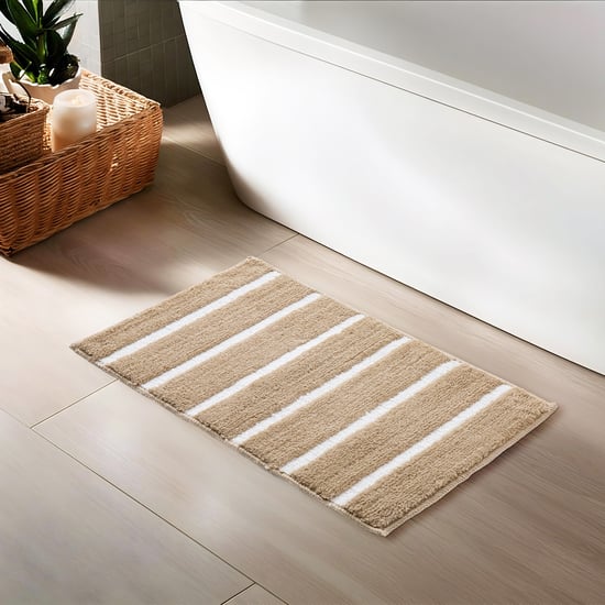 Bask Sail Striped Anti-Slip Bath Mat - 60x40cm