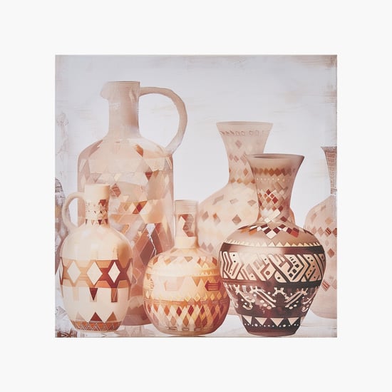 Breeza Set of 2 Canvas Vase Picture Frames - 50x50cm