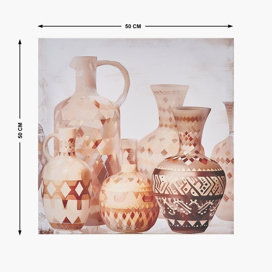 Breeza Set of 2 Canvas Vase Picture Frames - 50x50cm