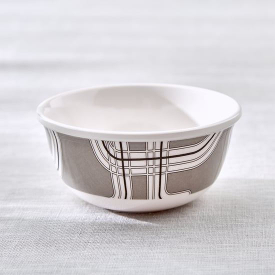 Meadows Monochrome Melamine Printed Katori - 250ml