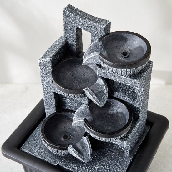 Alpine Polyresin Diya Flow Water Fountain - 20x17x25cm