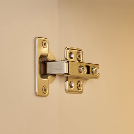 Saga 4-Door Book Cabinet with Shutter - Beige