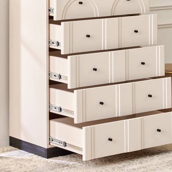 Saga Chest of 5 Drawers - Beige
