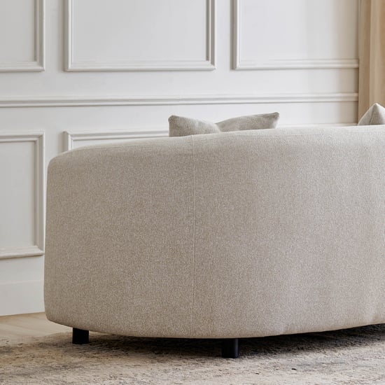 Saga Fabric 3+2 Seater Sofa Set with Cushions - Beige