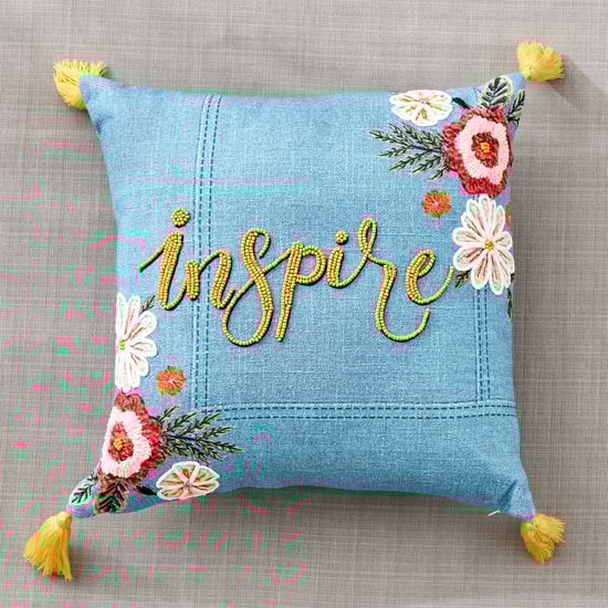 Glance Inspire Embroidered Filled Cushion - 40x40cm