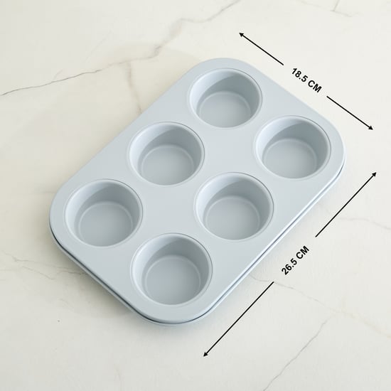 Bakers Pride Sweetshop Carbon Steel 6-Cup Muffin Pan