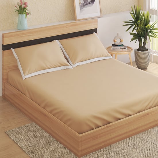 Color Bliss Cotton 200TC 3Pcs Super King Bedsheet Set
