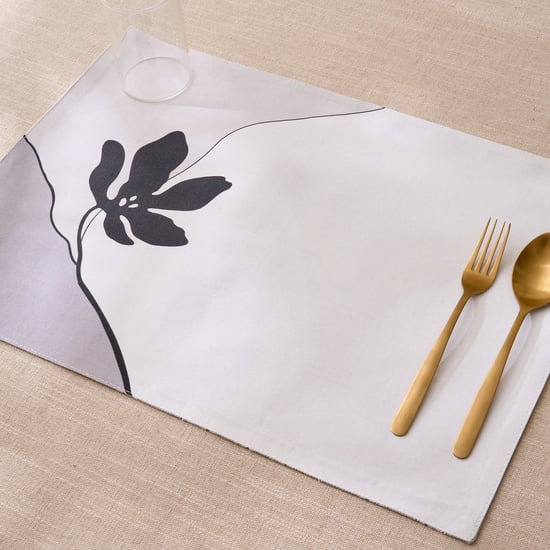 Drake Ecliptic Saga Monochrome Cotton Printed Reversible Placemat