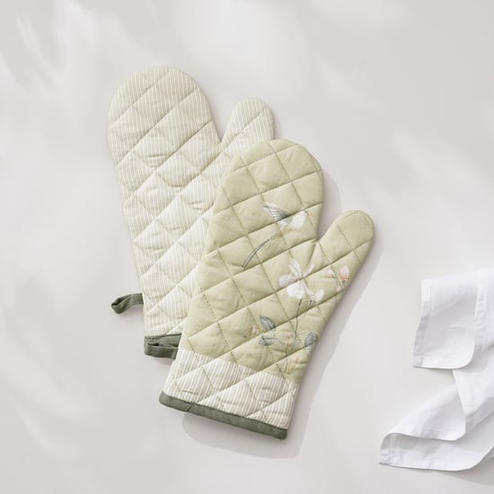 Drake Botanica Set of 2 Cotton Printed Oven Mitten